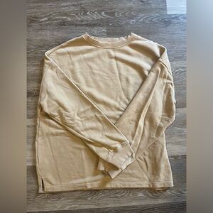 MANGO Tan Crew Neck Sweatshirt